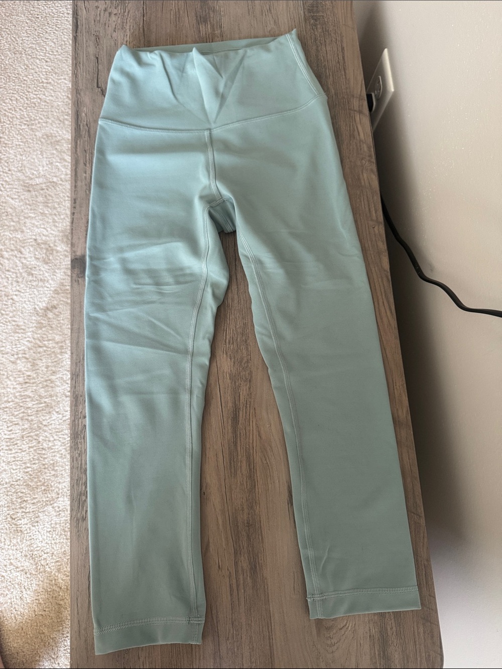 lululemon athletica Girls Mint Green High-Waist Leggings